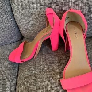Torrid Neon Pink Heels Women’s size 12